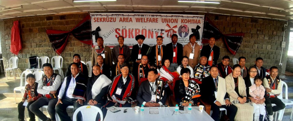 Dignitaries during Sükrünye celebration in Kohima on January 14